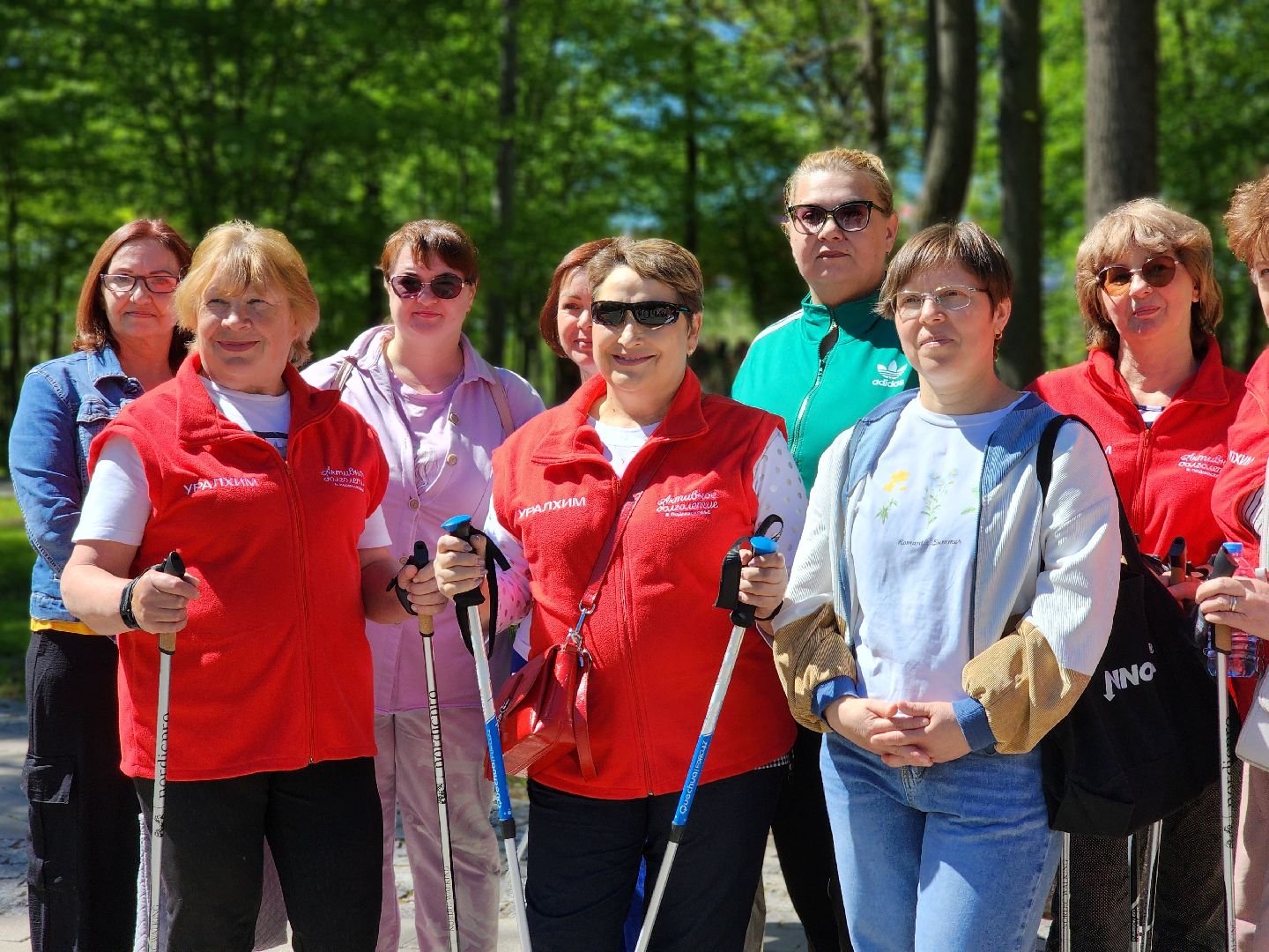 воскресенск, скандинавская ходьба, активное долголетие, парк кривякино,