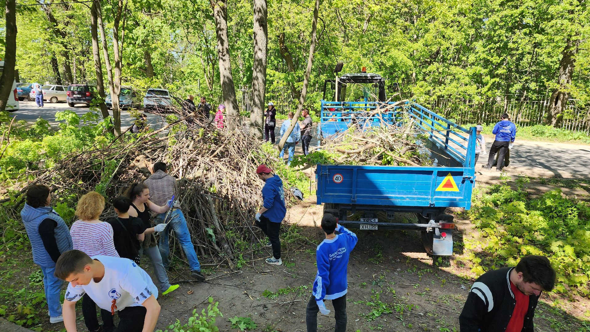 субботник, благоустройство, усадьба Четвериковых, Лосино-Петровский,