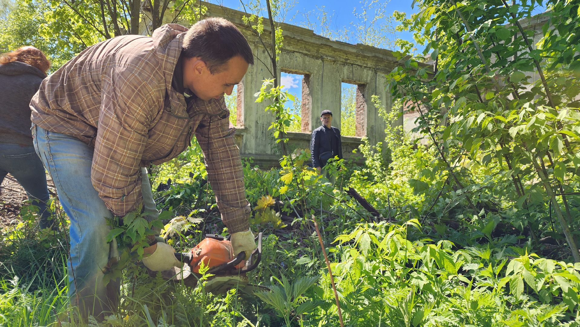 субботник, благоустройство, усадьба Четвериковых, Лосино-Петровский,