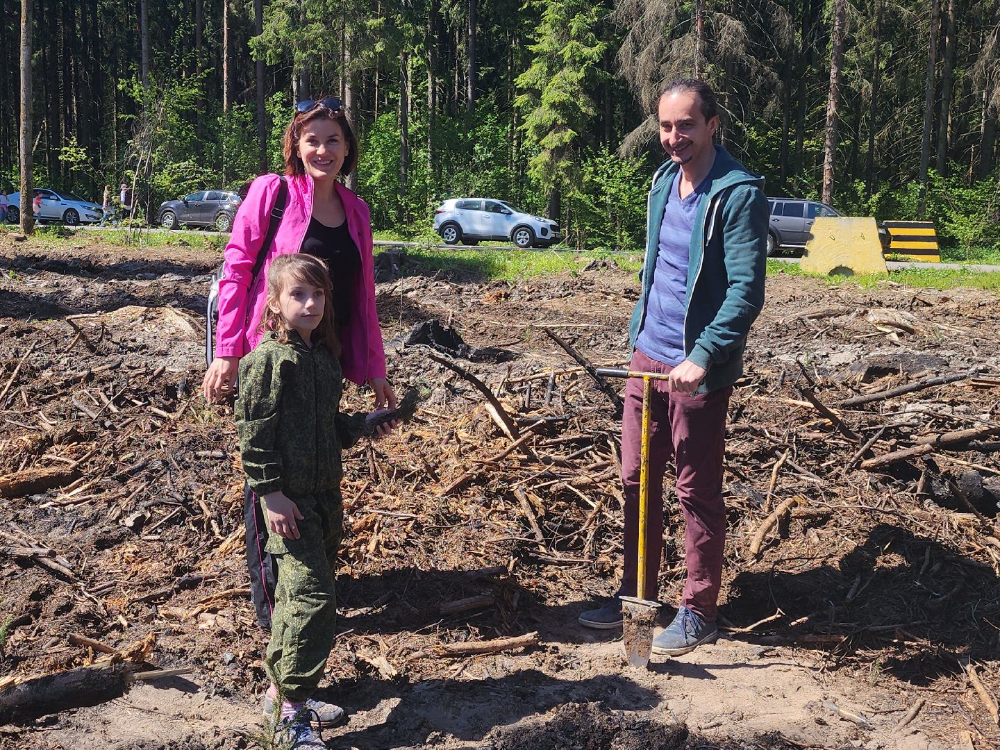экологическая акция, высадка деревьев,