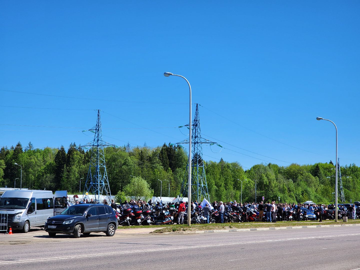 Мотосезон, Мотоциклисты, Дубна, Открытие сезона, Транспорт,