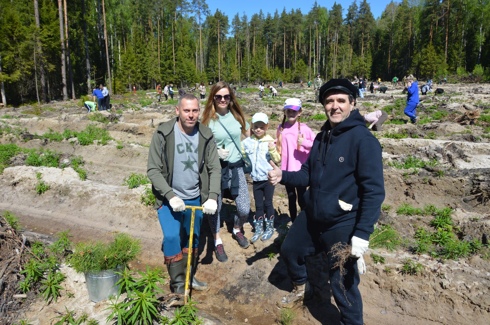 шатура, Мособллес, сад памяти, международная акция Лес Будущего, высадка деревьев, россия 1, вести москва, вести подмосковье,