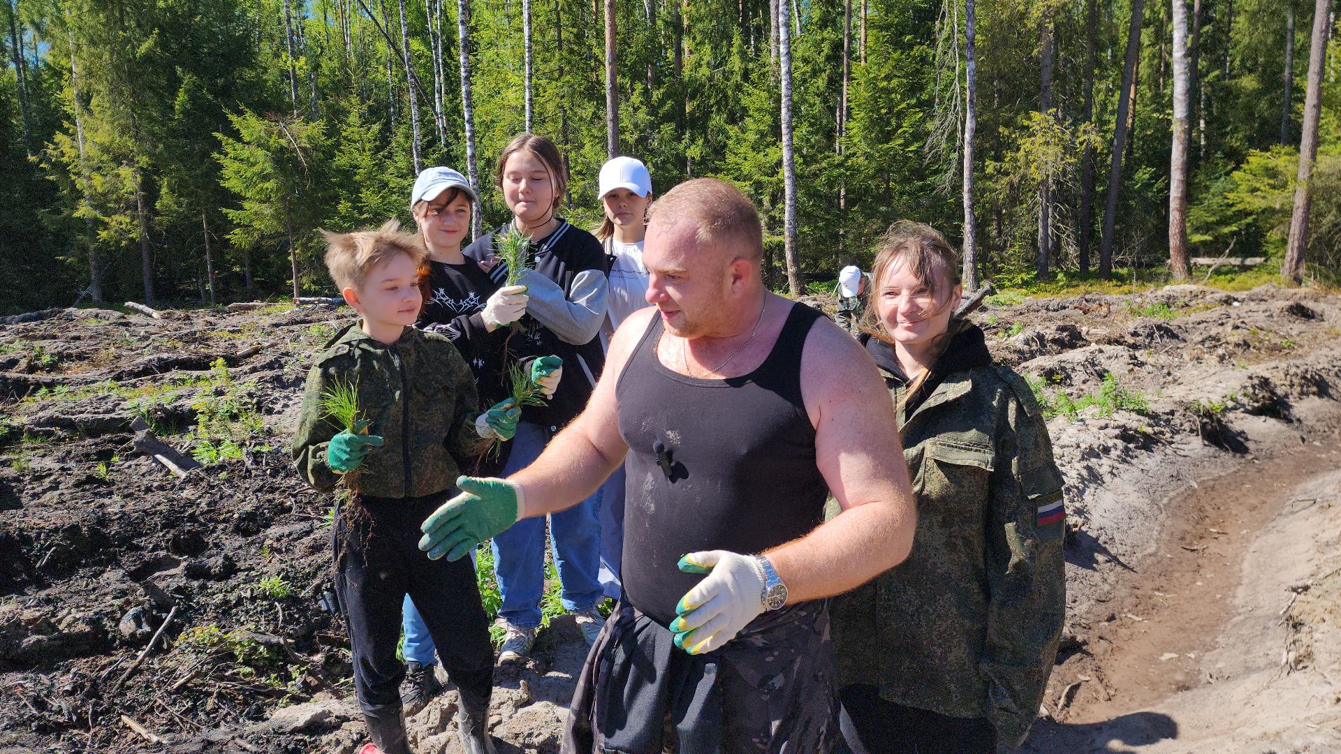 шатура, Мособллес, сад памяти, международная акция Лес Будущего, высадка деревьев, россия 1, вести москва, вести подмосковье,