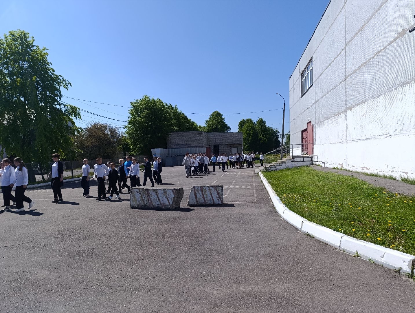 Бронницы, Школа имени Тимофеева, Учебная эвакуация, Антитеррористическая тренировка,