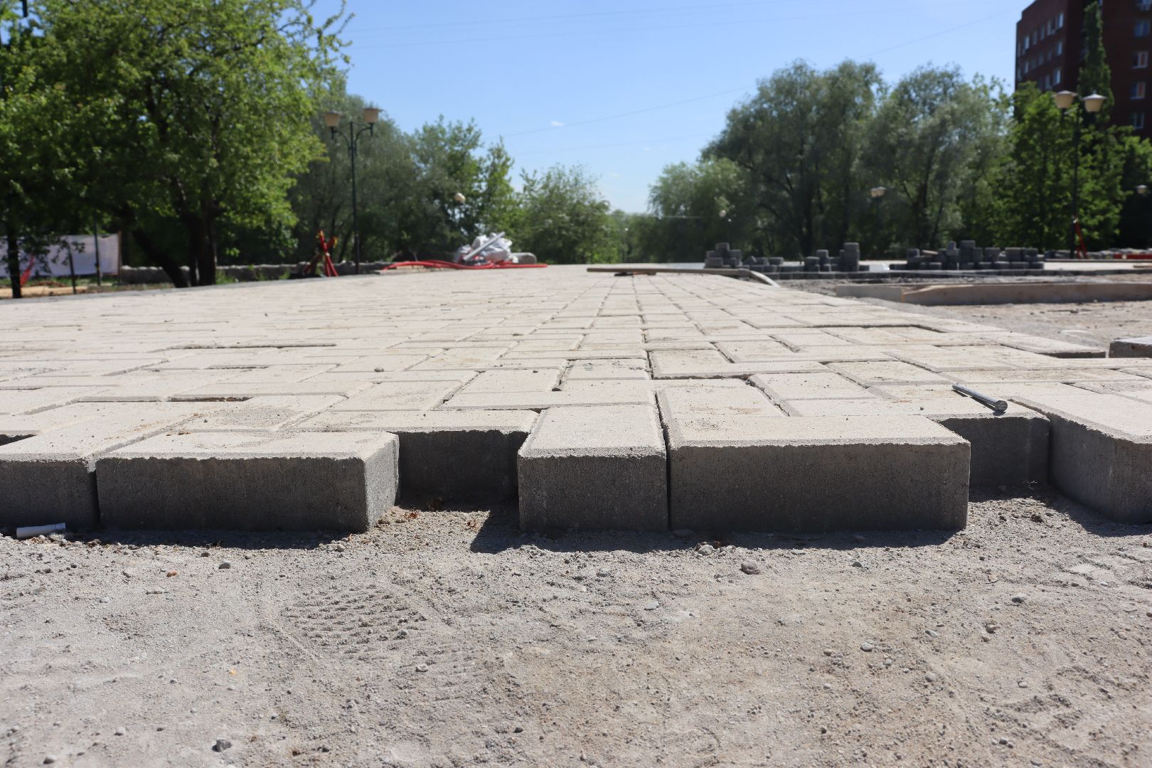 дзержинский, сквер Громцева, благоустройство 2024,