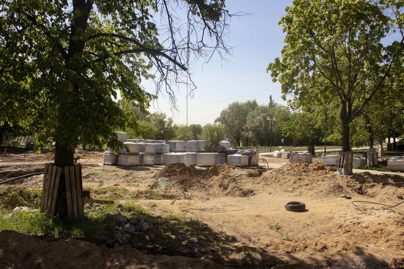 дзержинский, сквер Громцева, благоустройство 2024,