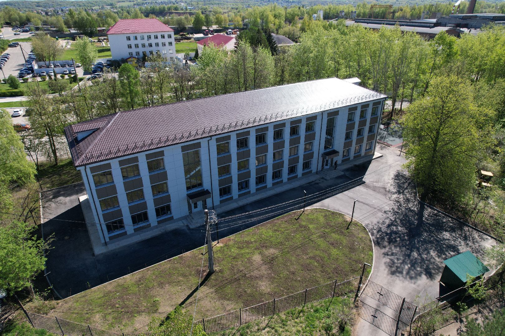 видео с коптера, Дмитровский, медицинский колледж,