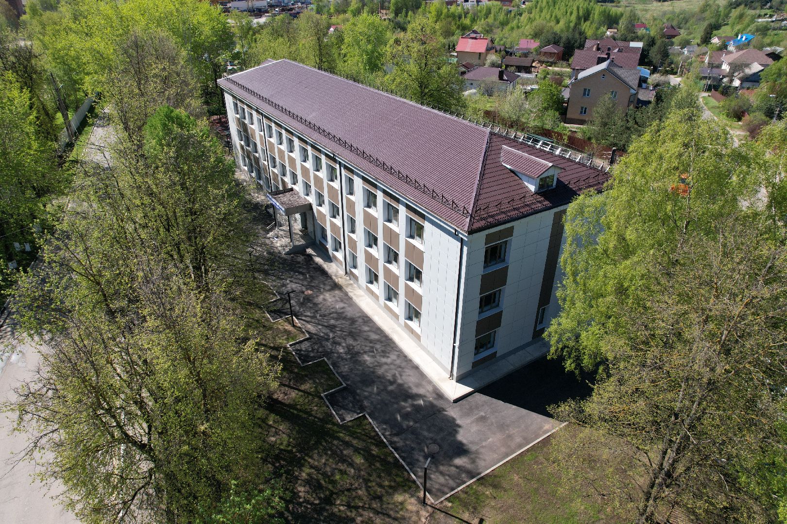 видео с коптера, Дмитровский, медицинский колледж,