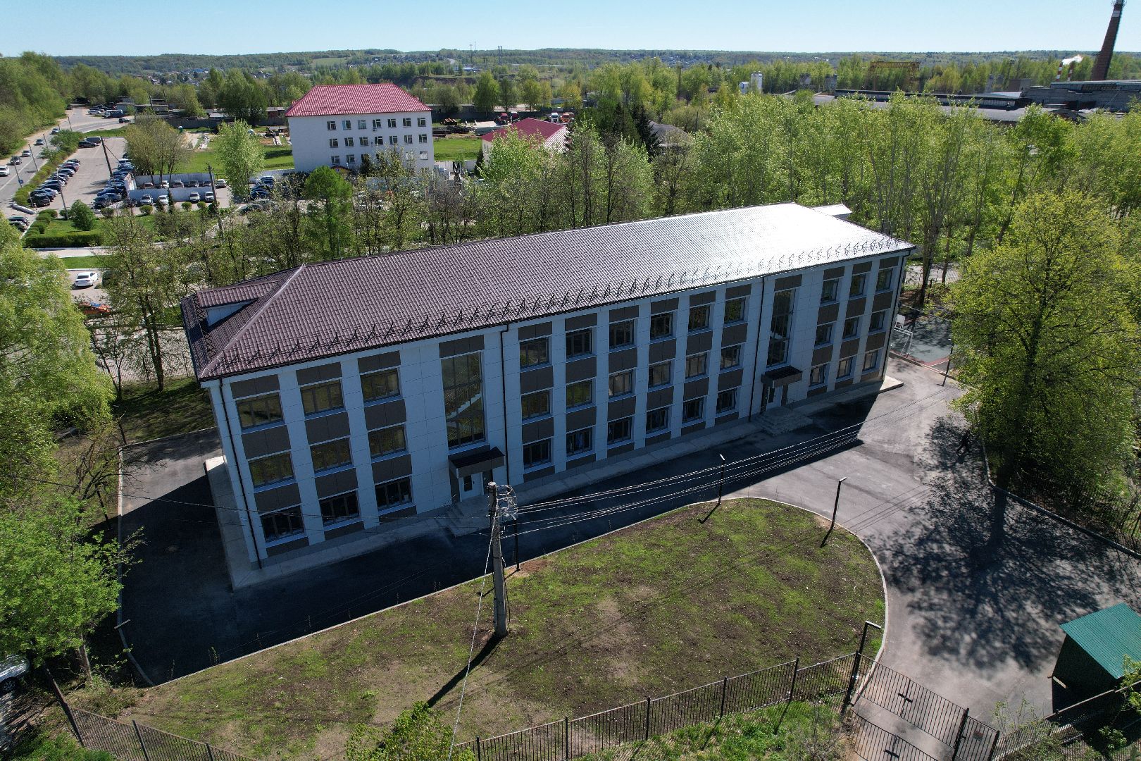 видео с коптера, Дмитровский, медицинский колледж,