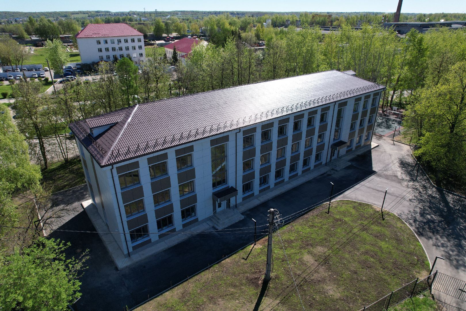 видео с коптера, Дмитровский, медицинский колледж,