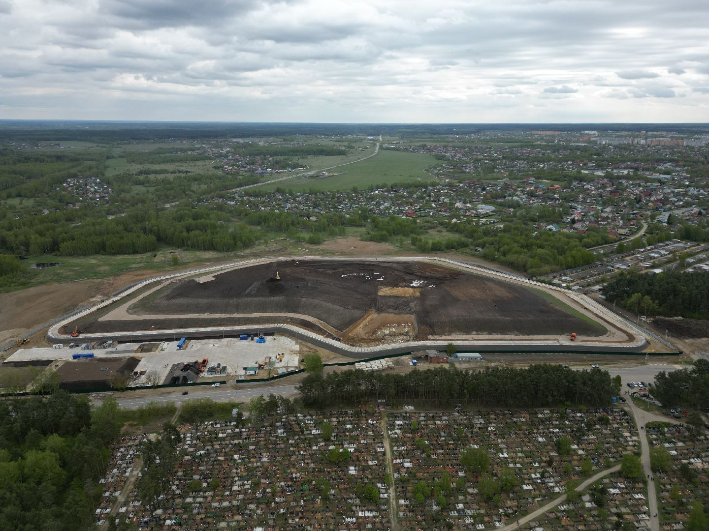 видео с коптера, полигон, егорьевск,