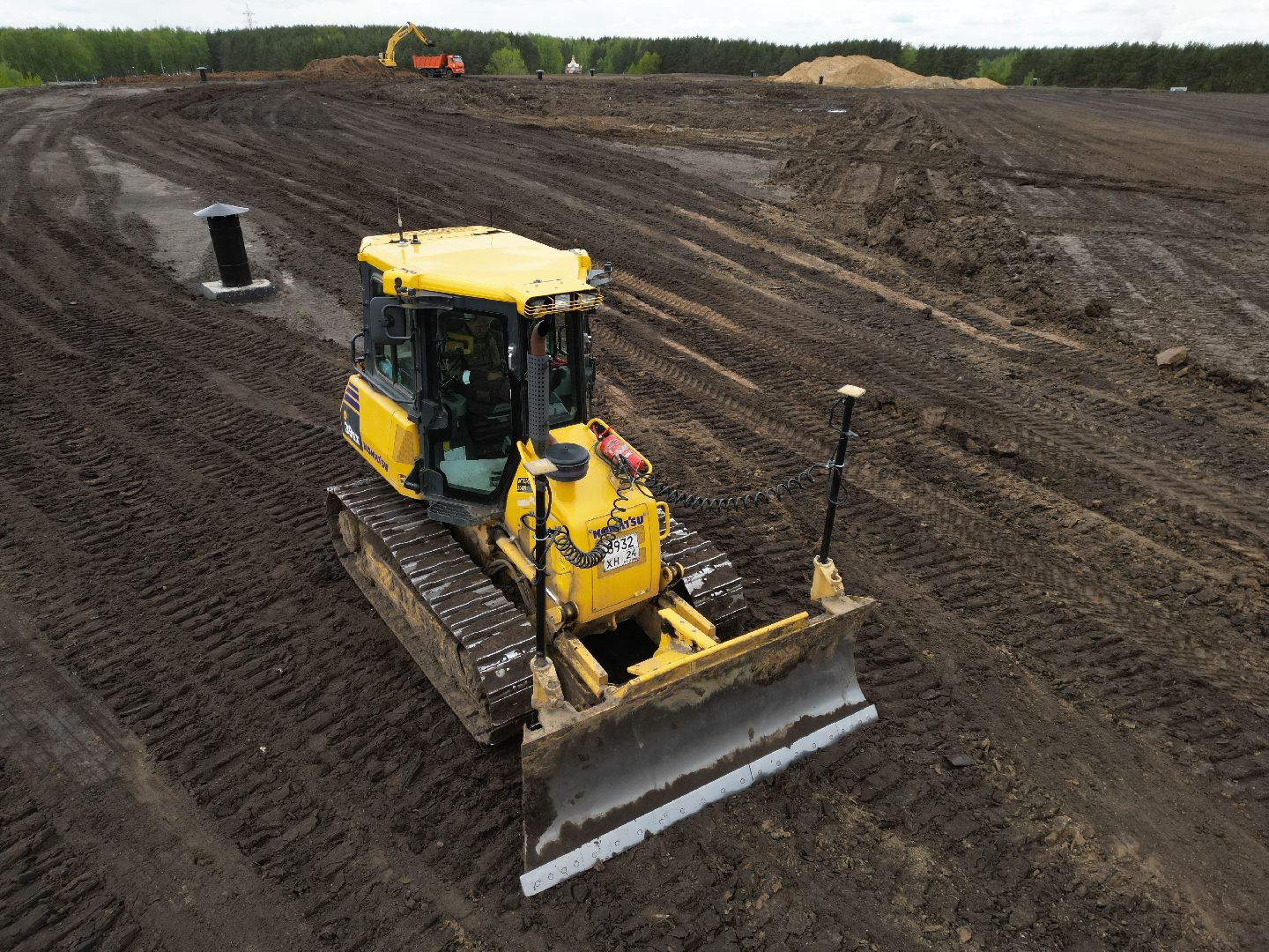 видео с коптера, полигон, егорьевск,