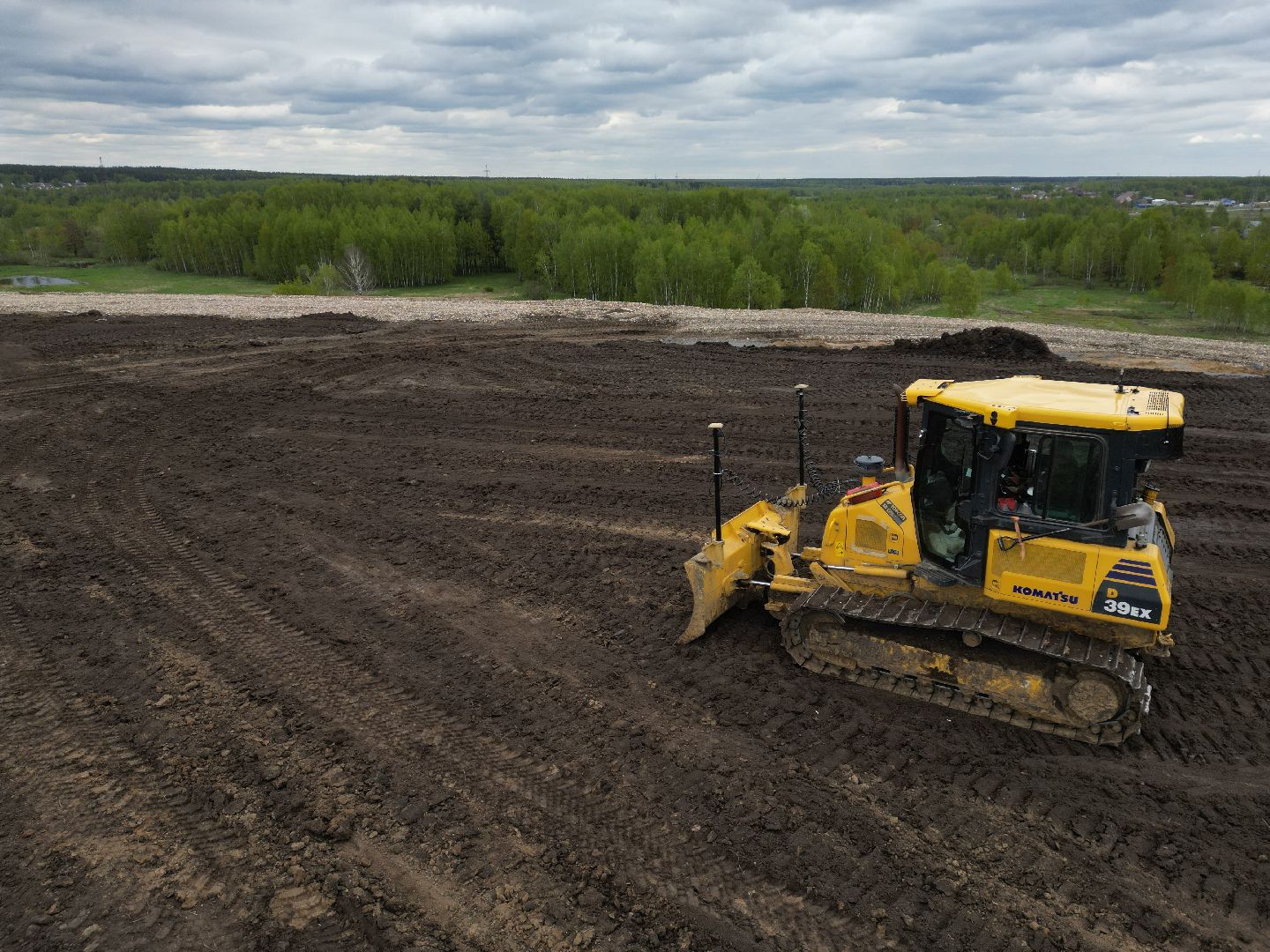 видео с коптера, полигон, егорьевск,