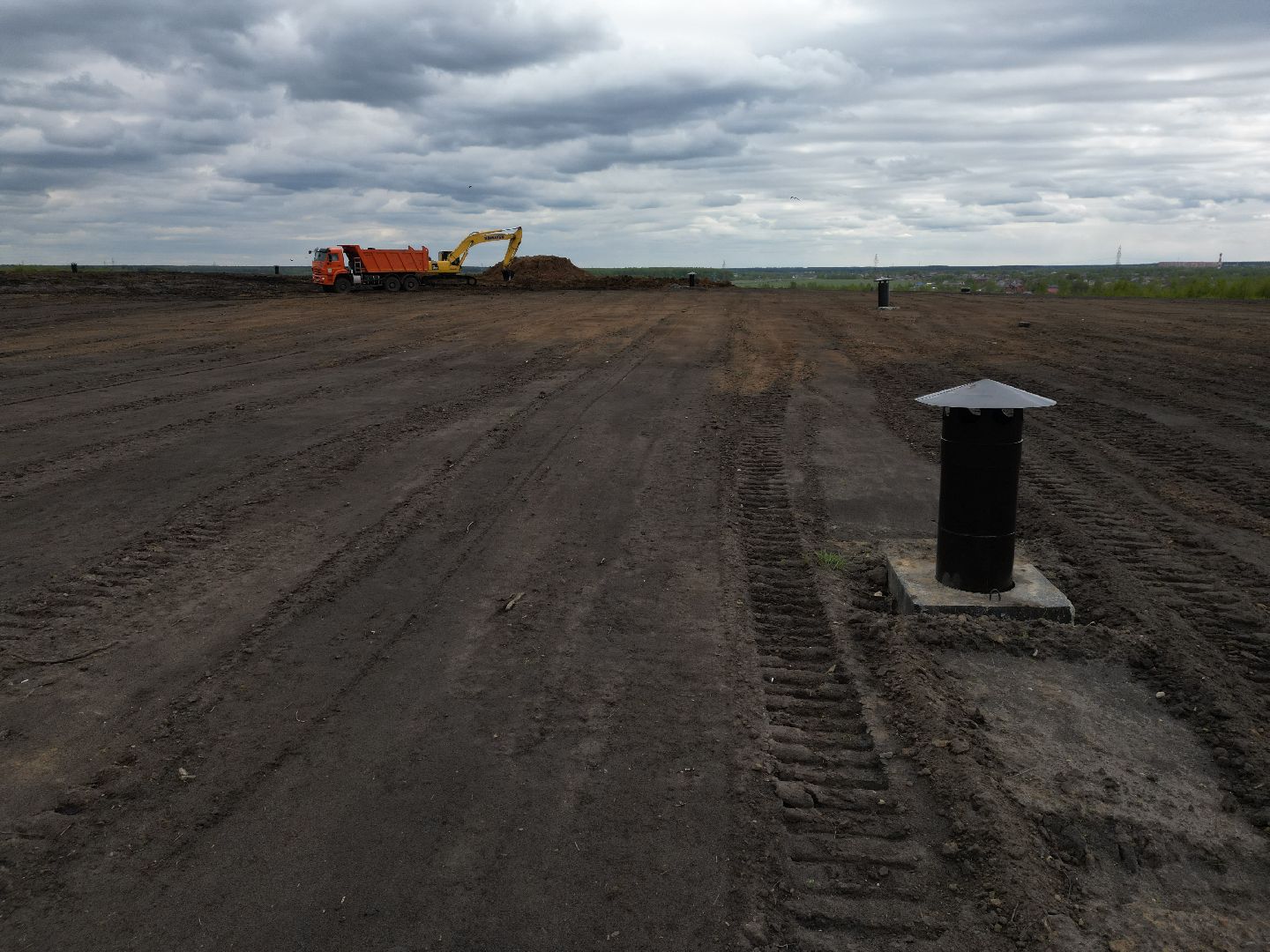 видео с коптера, полигон, егорьевск,