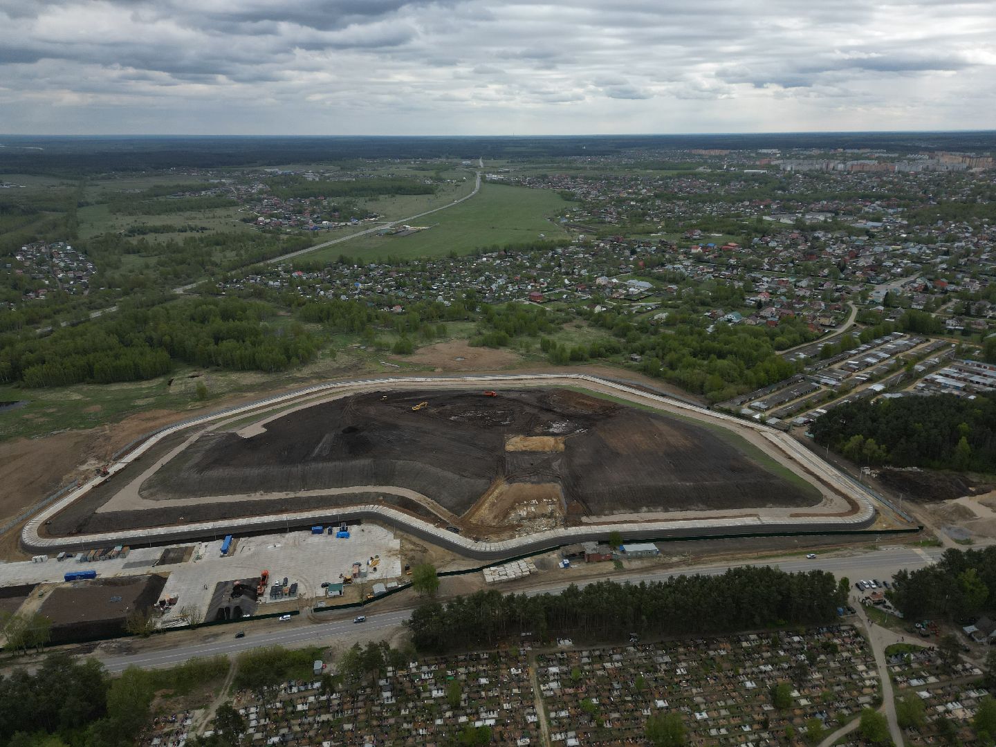видео с коптера, полигон, егорьевск,