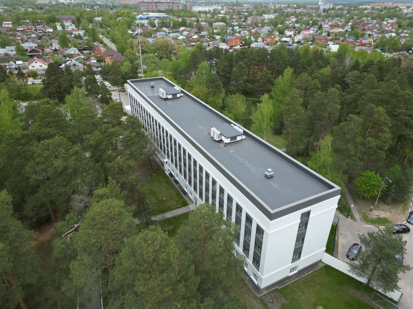 видео с коптера, поликлиника, егорьевск,