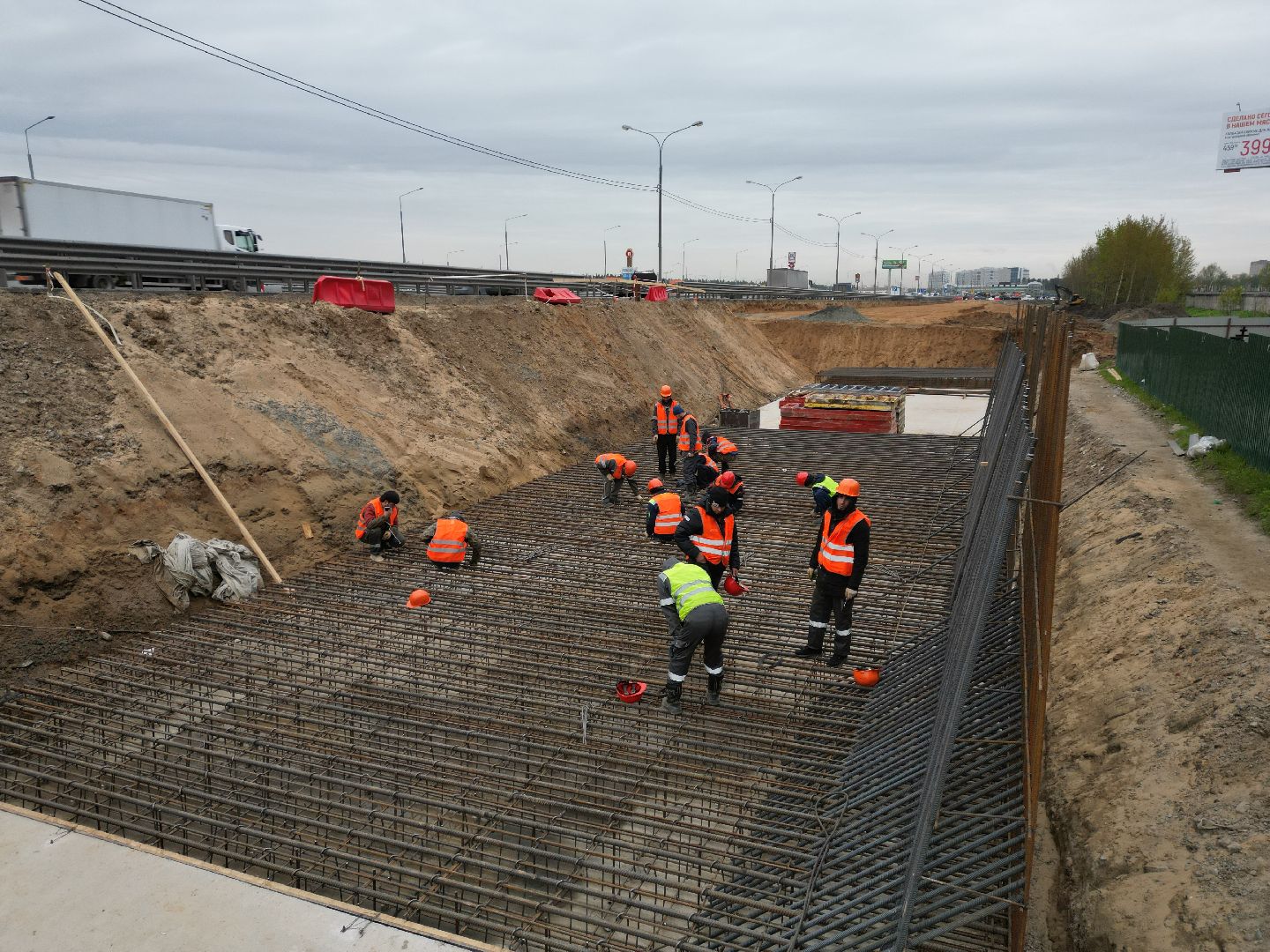 видео с коптера, шоссе, пушкинский,