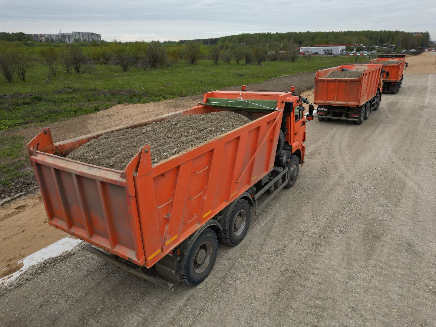 видео с коптера, шоссе, пушкинский,