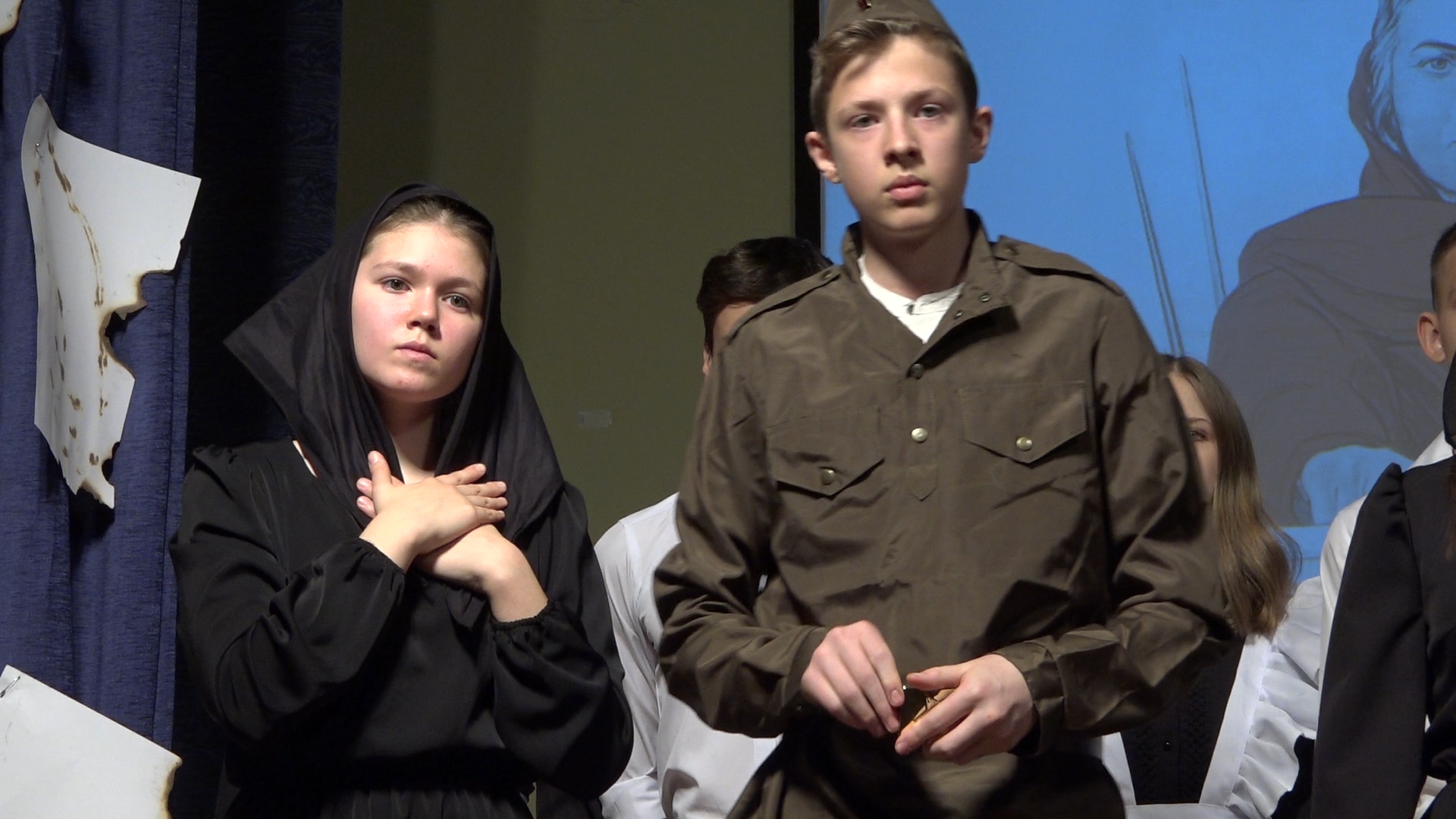школьный спектакль, школа перспектива власиха, великая отечественная война, дети о войне, писатели-фронтовики,