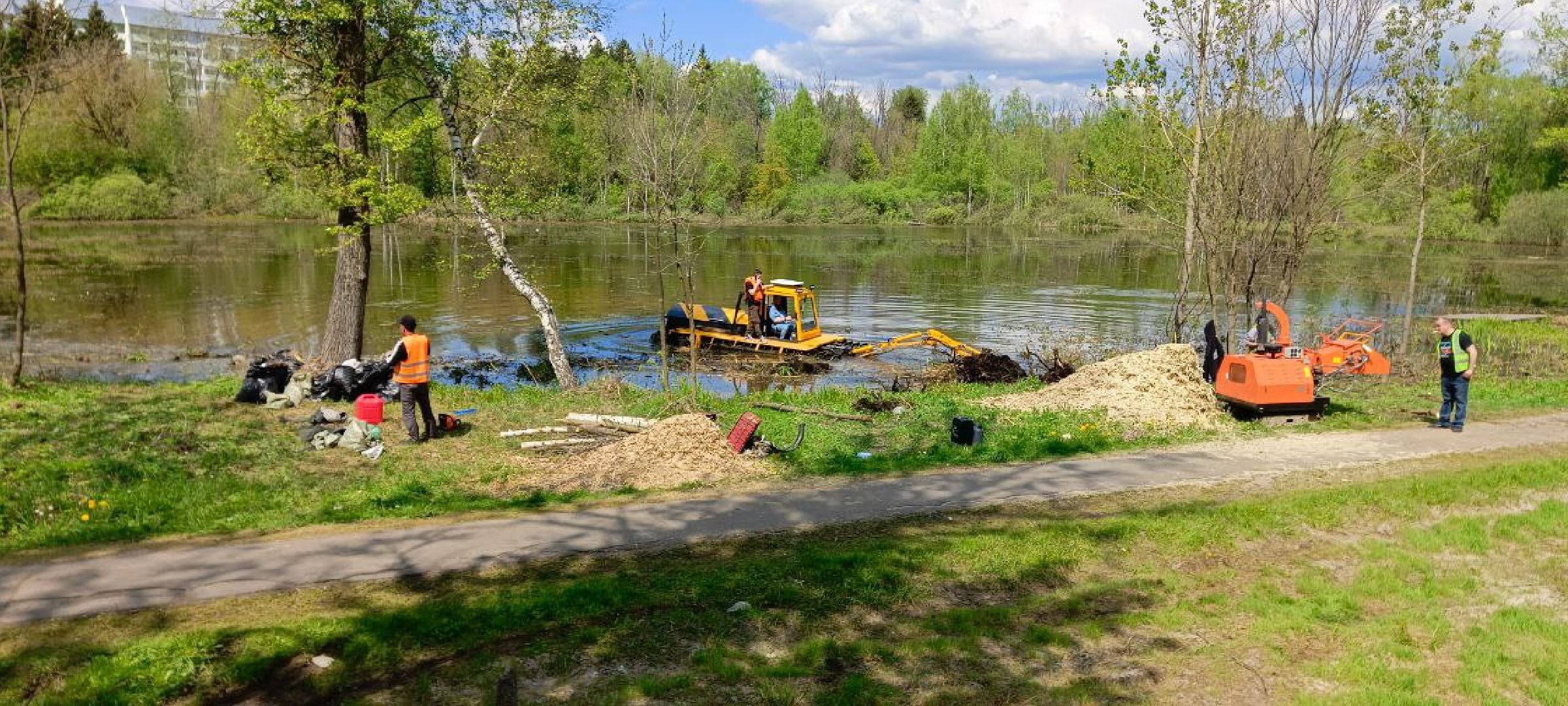 Дмитров, Очистка прудов,