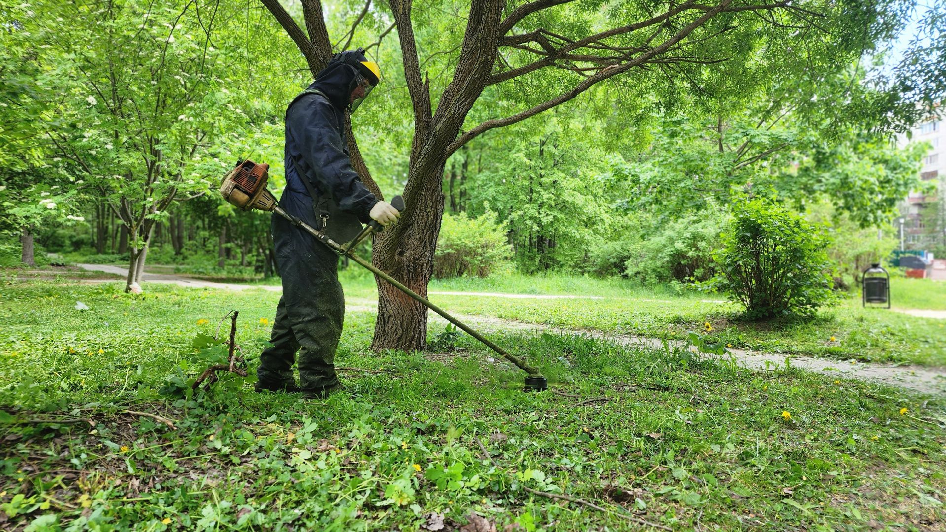 благоустройство, комбинат благоустройства, протвино, окос травы, порядок,