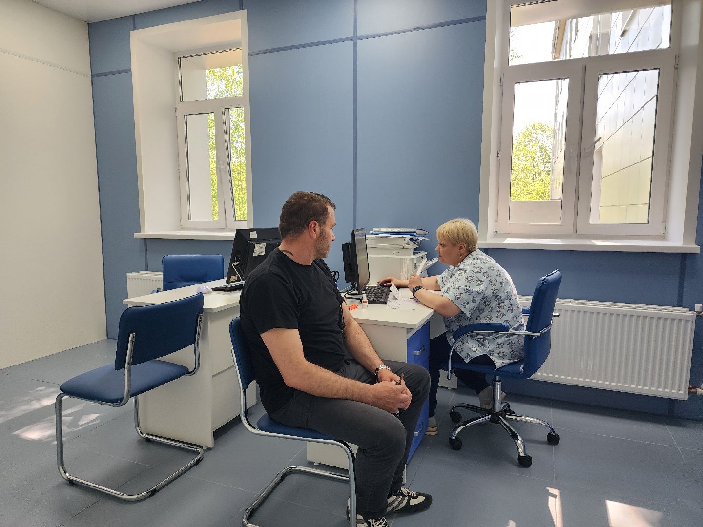 капитальный ремонт, капитальный ремонт поликлиники, открытие,