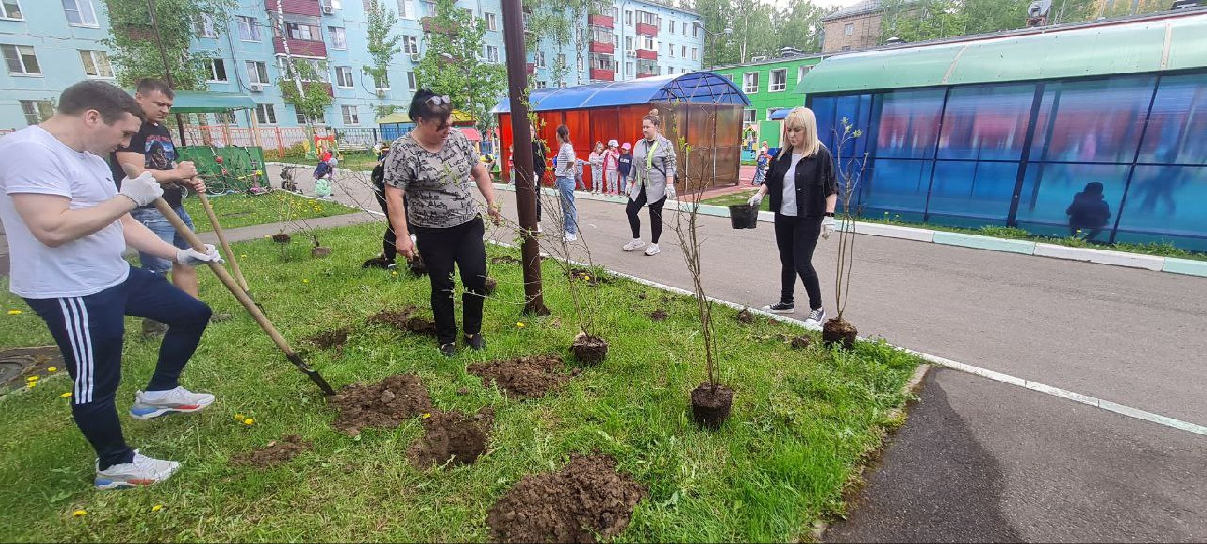 Реутов, образование, традиции, посадка кустарников, аллея выпускников,