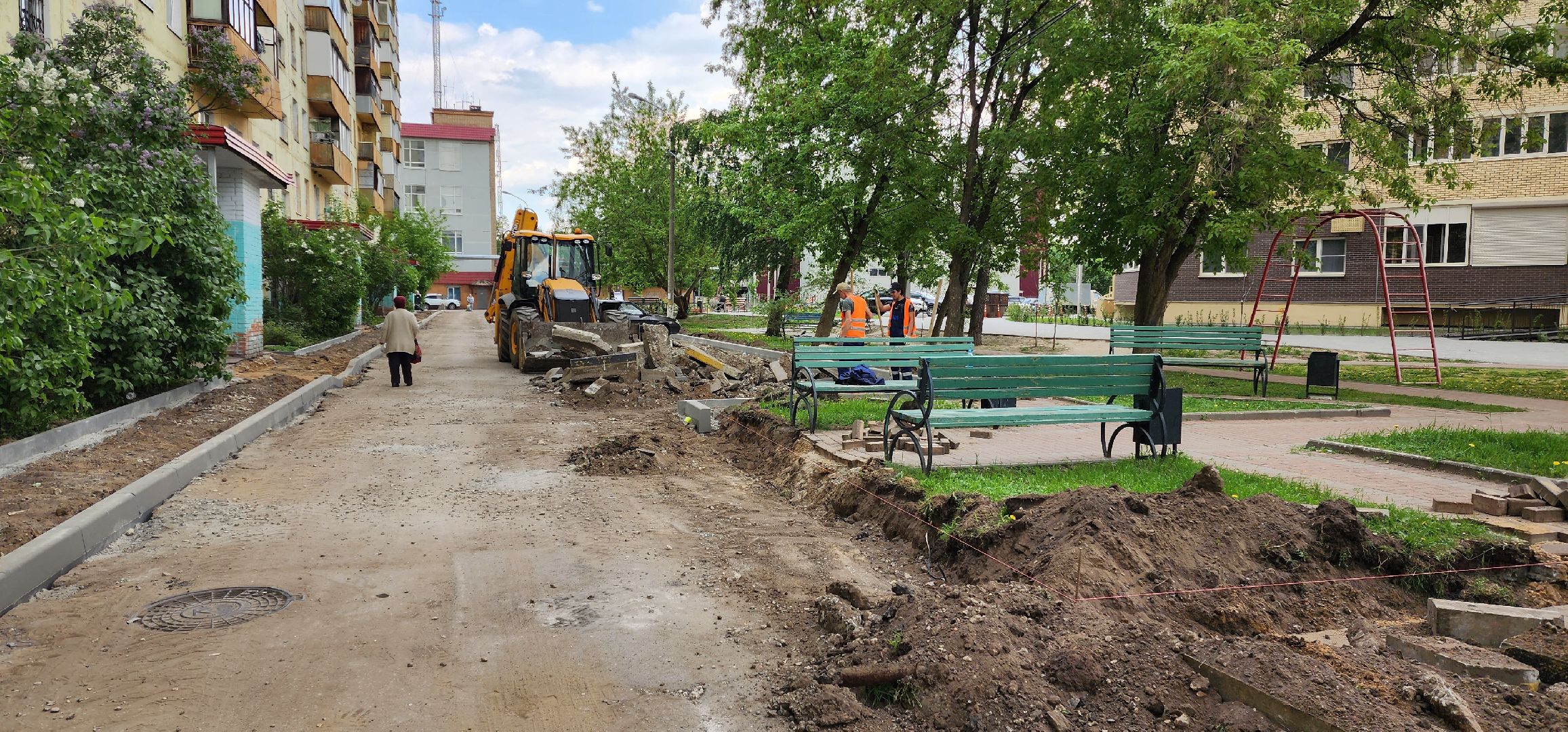 раменское, благоустройство, комплексное благоустройство двора дома 9 на улице Гурьева,