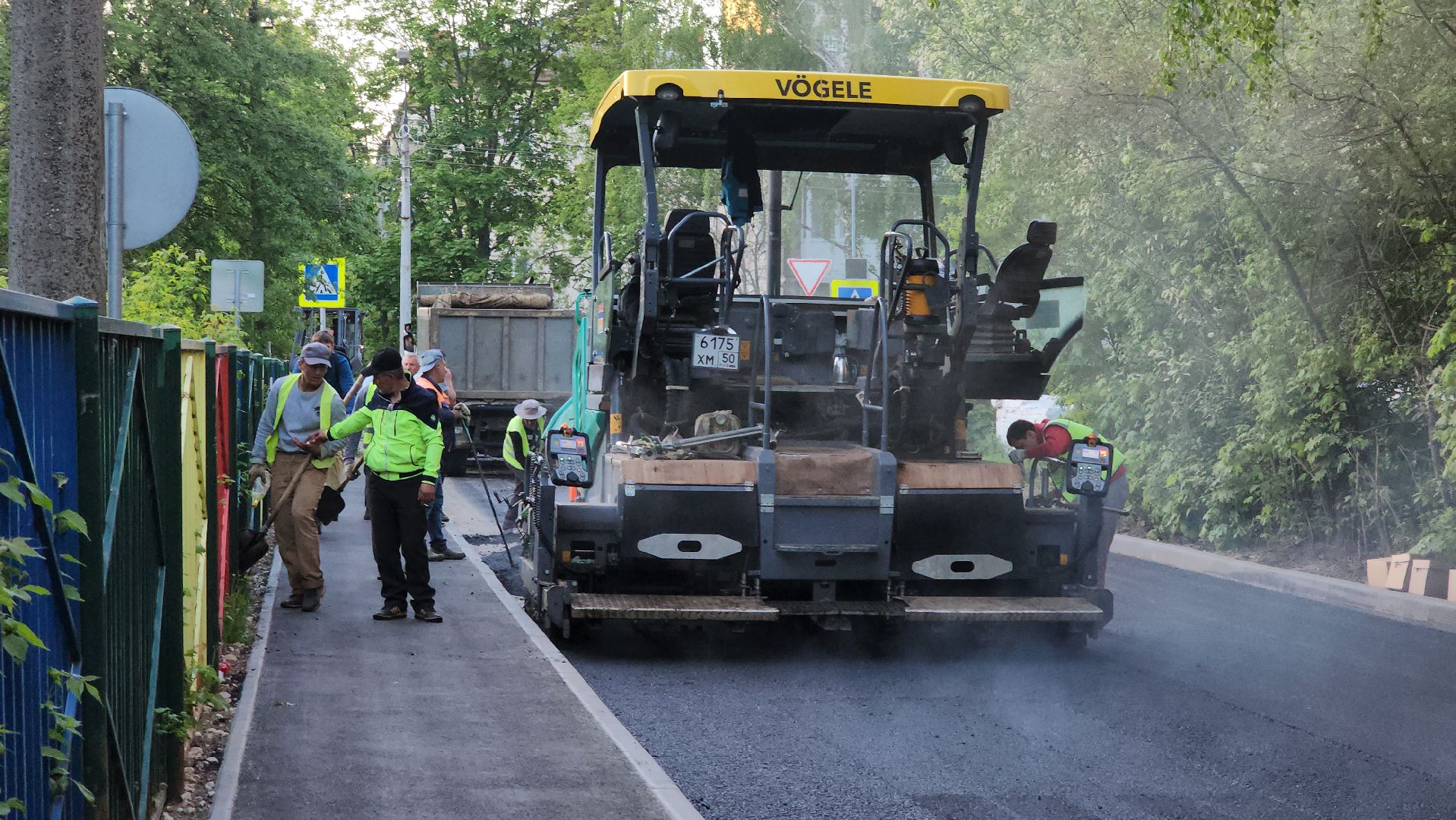 кашира, новокаширская, ремонт дороги, бордюры, тротуар, дорожная разметка, знаки,