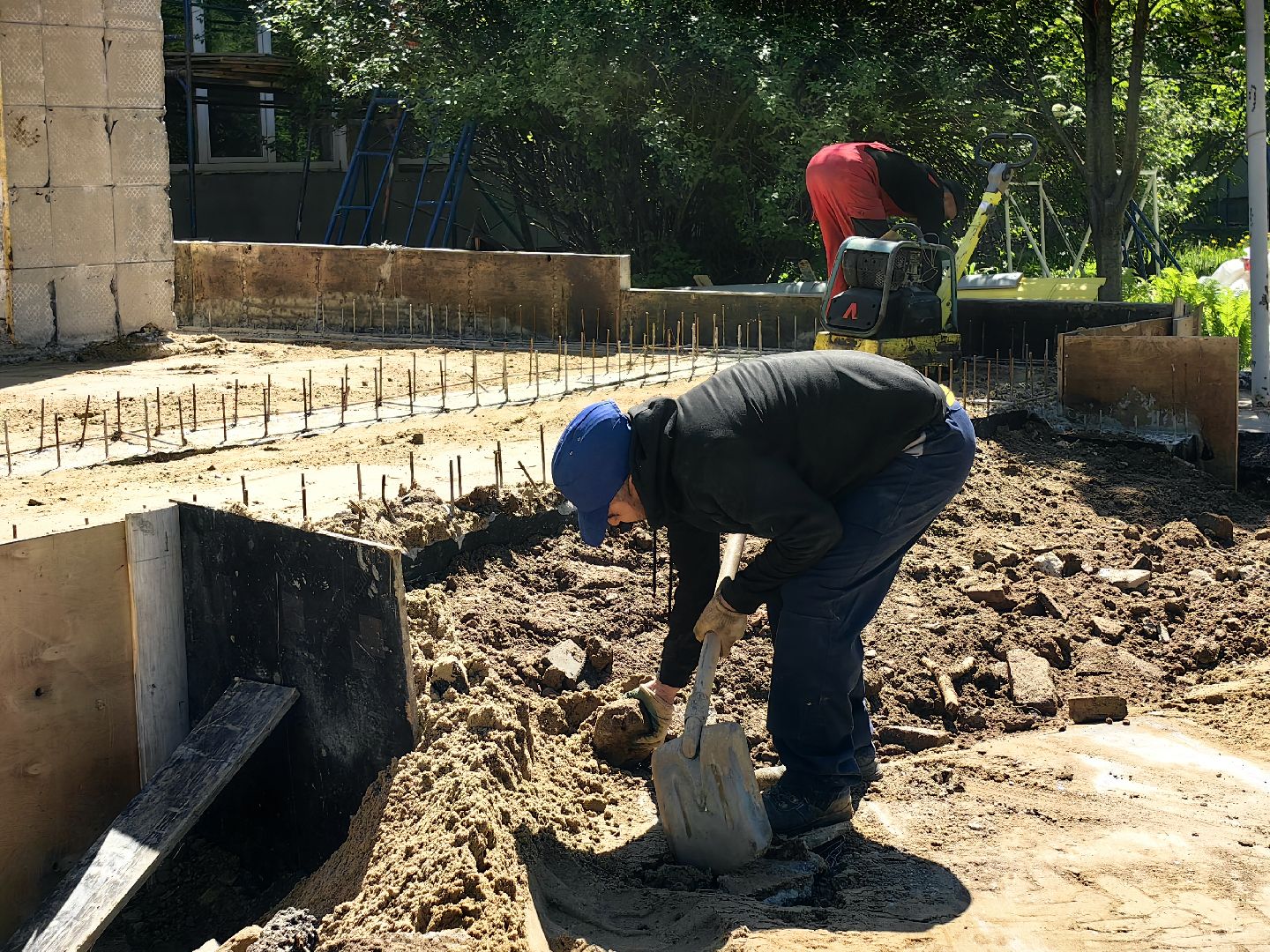 капитальный ремонт, школа, фасад, кровля, оборудование, техника, бригада рабочих, объект,