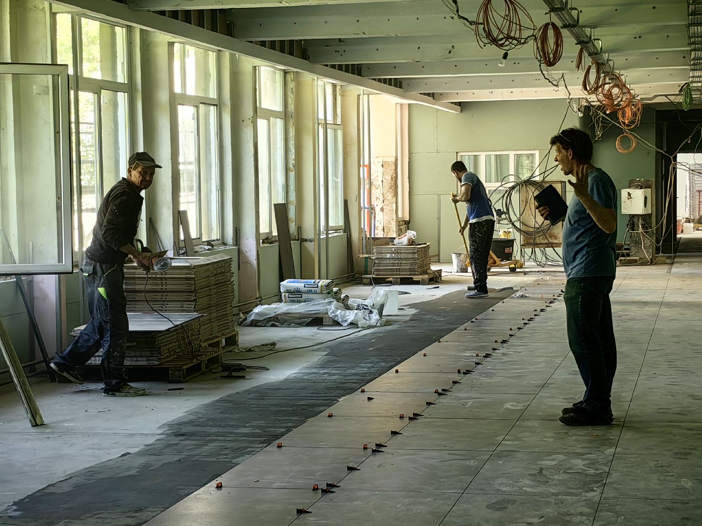 капитальный ремонт, школа, фасад, кровля, оборудование, техника, бригада рабочих, объект,