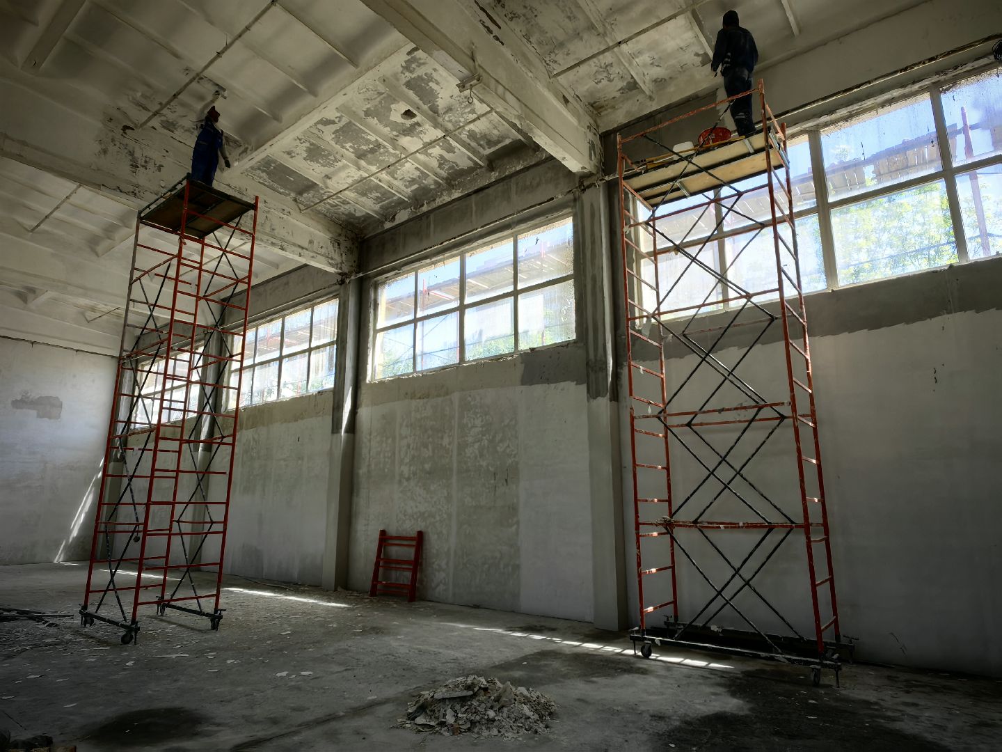 капитальный ремонт, школа, фасад, кровля, оборудование, техника, бригада рабочих, объект,