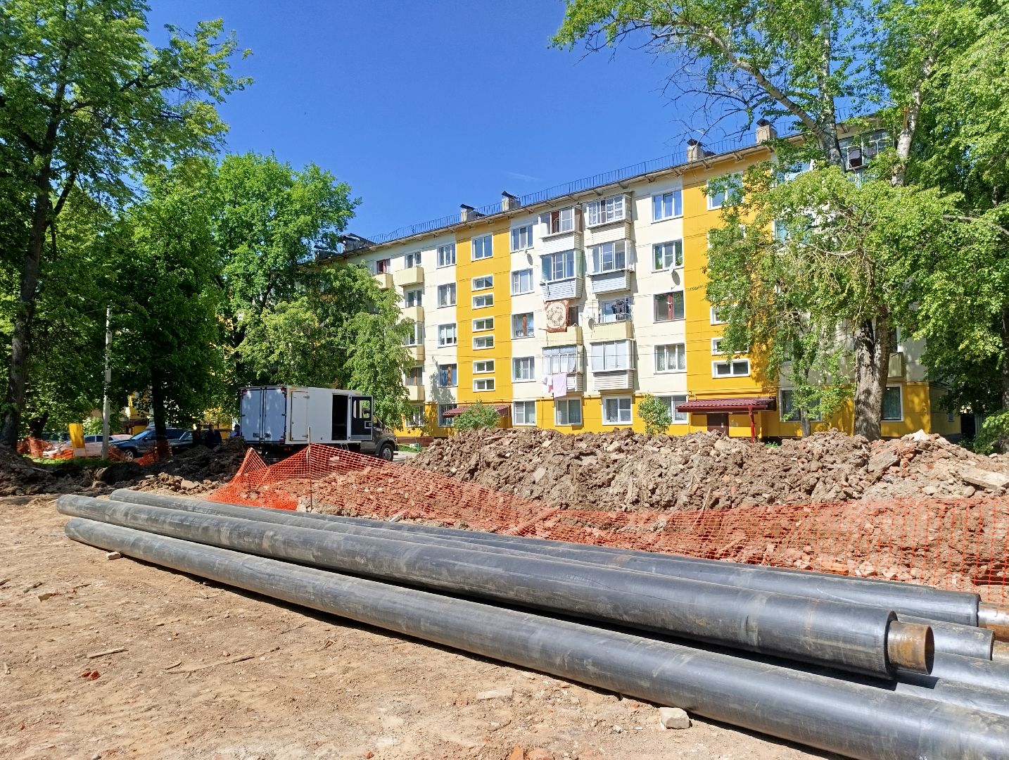 Бронницы, Замена теплотрассы, Благоустройство, Замена труб,