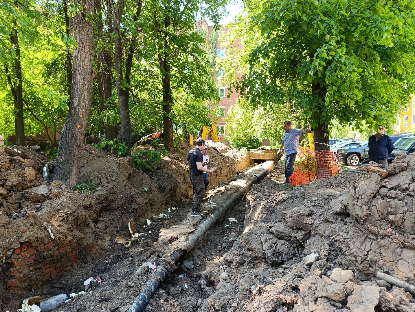 Бронницы, Замена теплотрассы, Благоустройство, Замена труб,