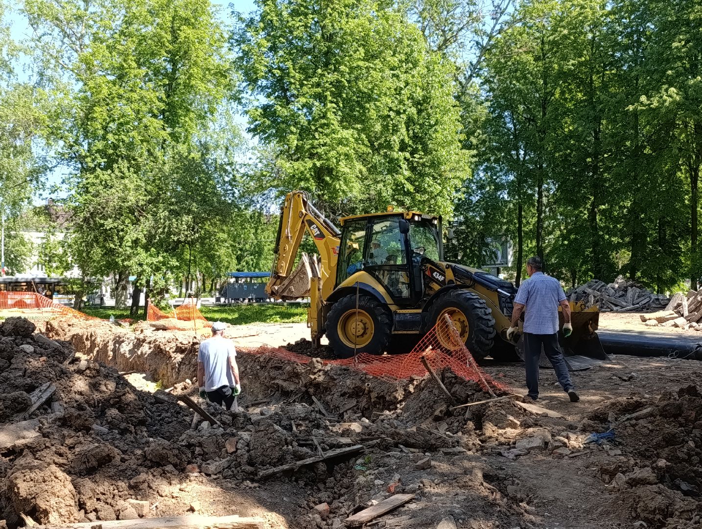 Бронницы, Замена теплотрассы, Благоустройство, Замена труб,