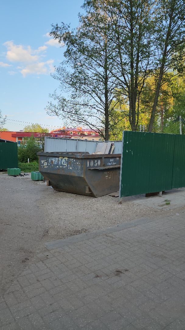 Дубна, крупногабаритные отходы, Мусор, Мусорный контейнер,