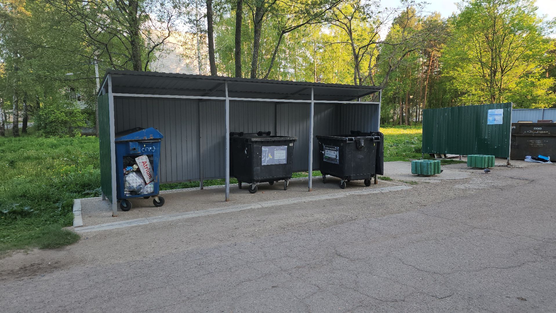 Дубна, крупногабаритные отходы, Мусор, Мусорный контейнер,