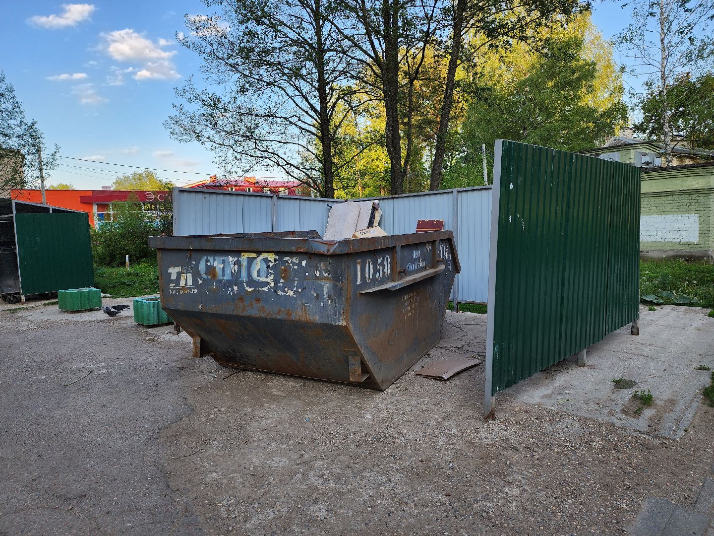 Дубна, крупногабаритные отходы, Мусор, Мусорный контейнер,