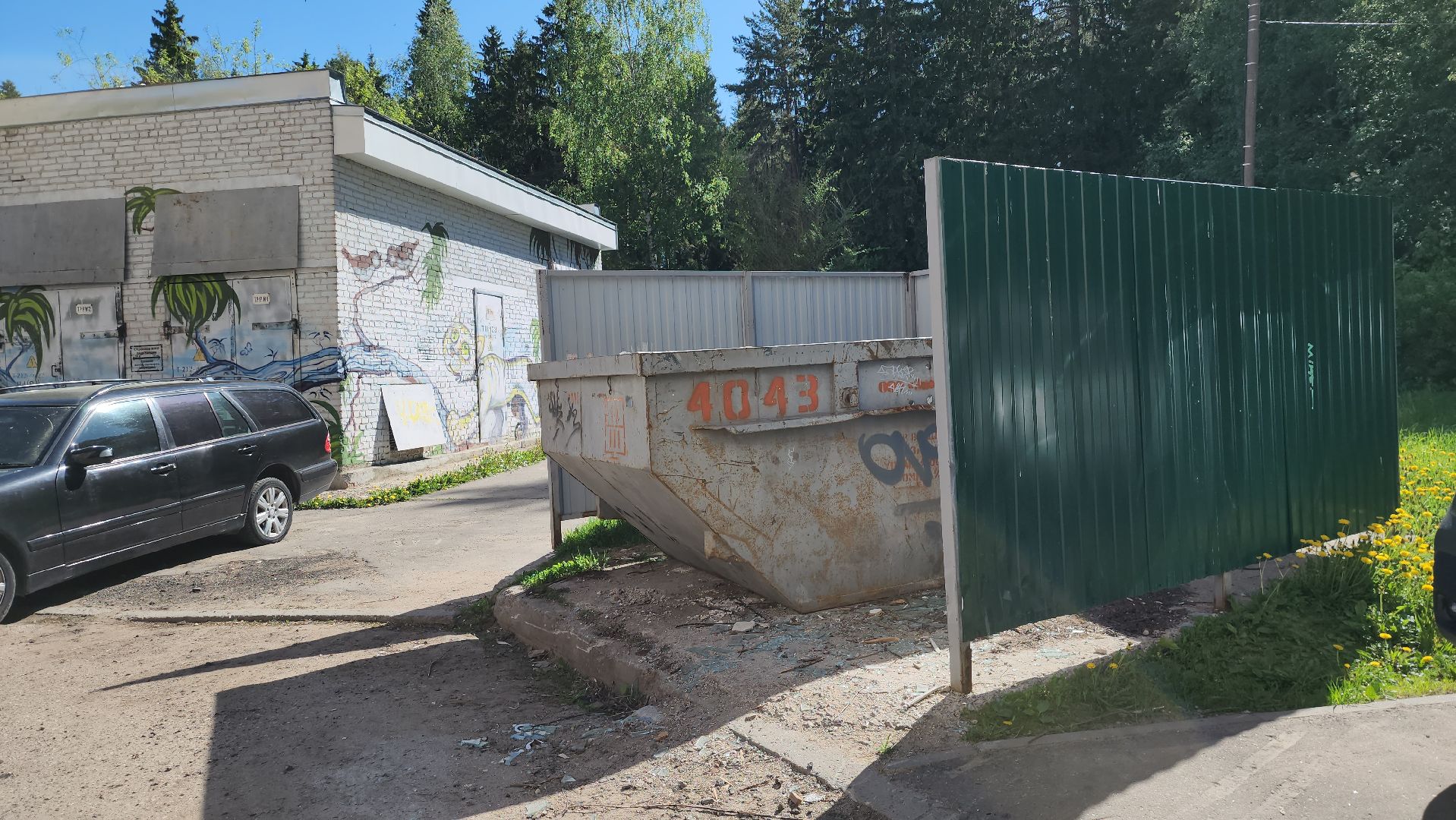 Дубна, тбо, Крупногабаритные отходы, Мусорный контейнер,