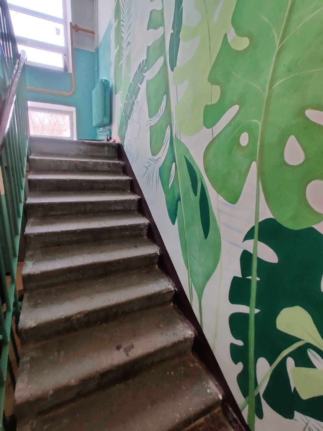 ЖКХ, ремонт подъездов, роспись стен