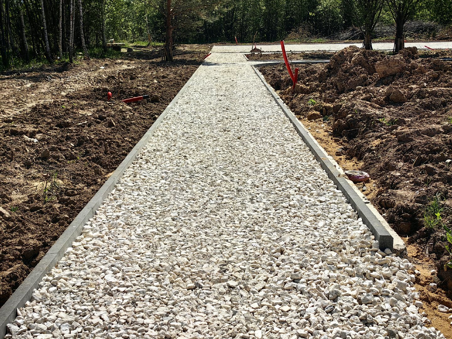 сквер, благоустойство, Фряново, бригада рабочих, техника, воркаут, сцена,