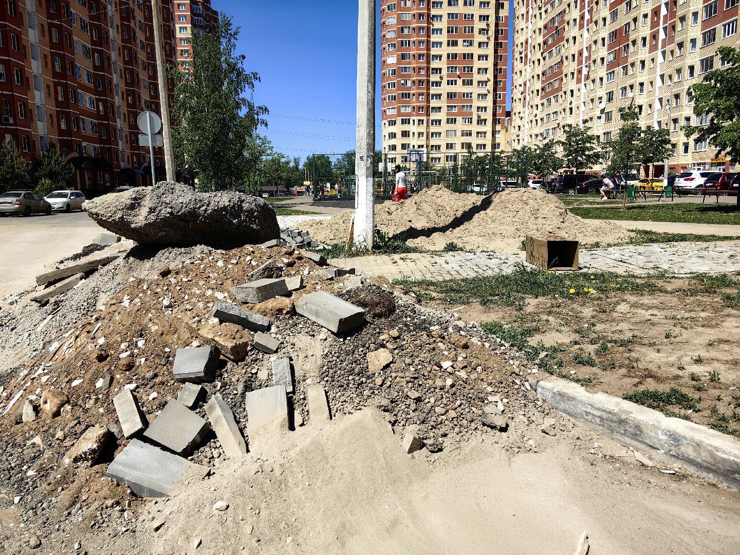 бордюр, тротуар, благоустойство, ремонт,