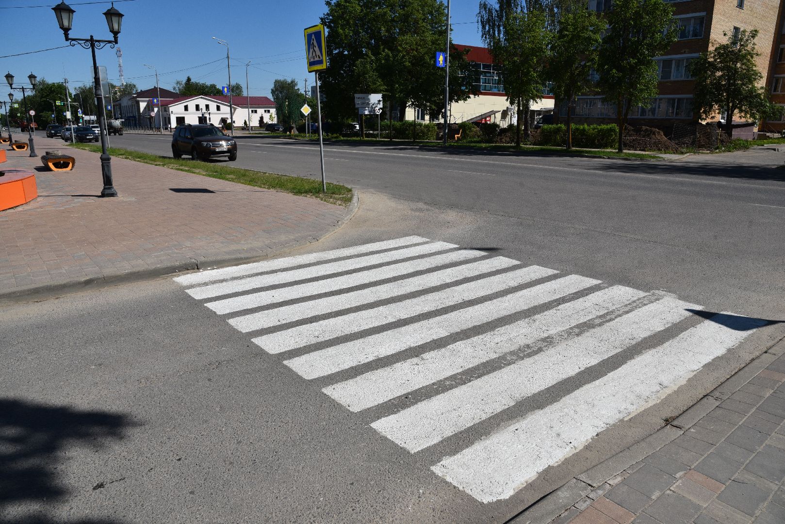 лотошино, благоустройство, дороги, пешеходная разметка,