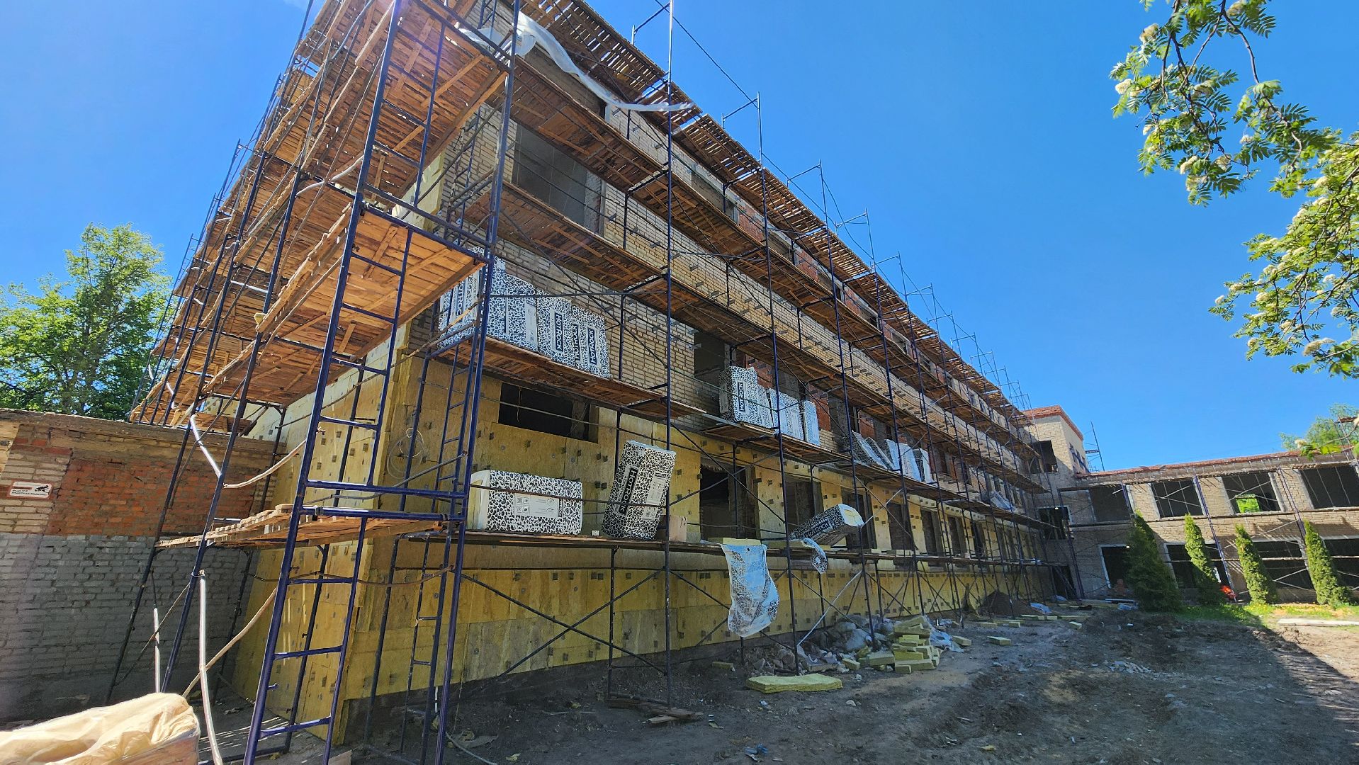 кашира, ожерелье, ремонт, капитальный ремонт школы, вентфасад, инженерные системы, благоустройство, детская площадка,