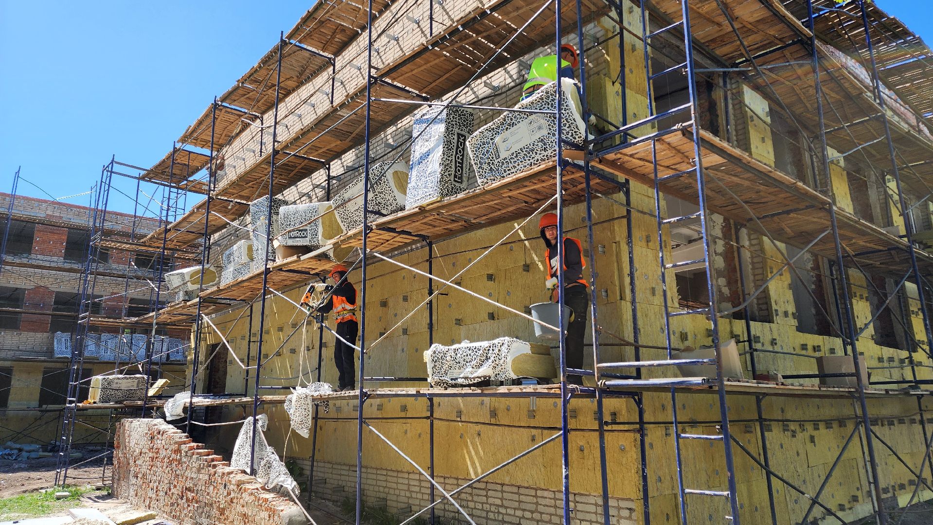 кашира, ожерелье, ремонт, капитальный ремонт школы, вентфасад, инженерные системы, благоустройство, детская площадка,