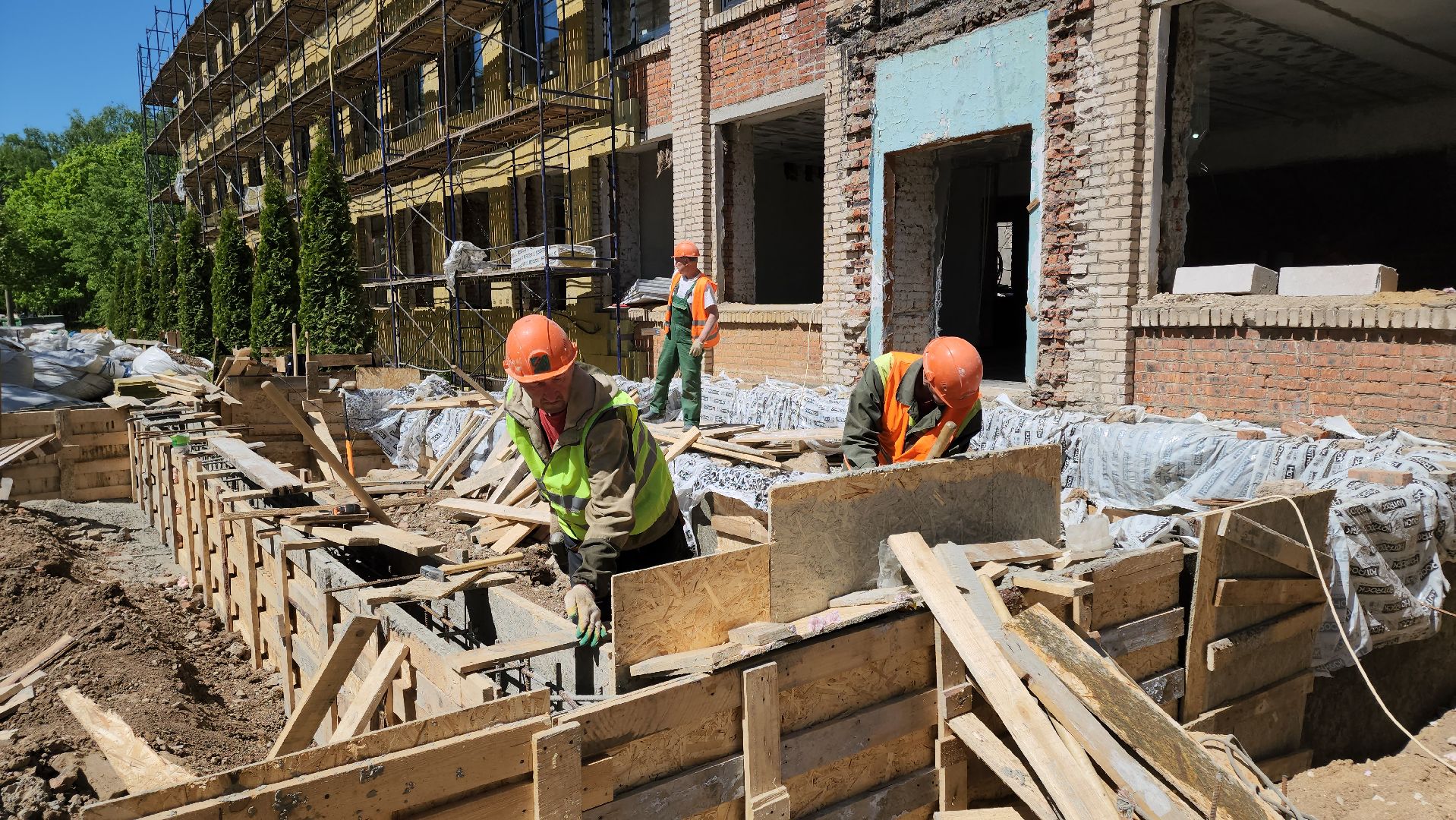 кашира, ожерелье, ремонт, капитальный ремонт школы, вентфасад, инженерные системы, благоустройство, детская площадка,