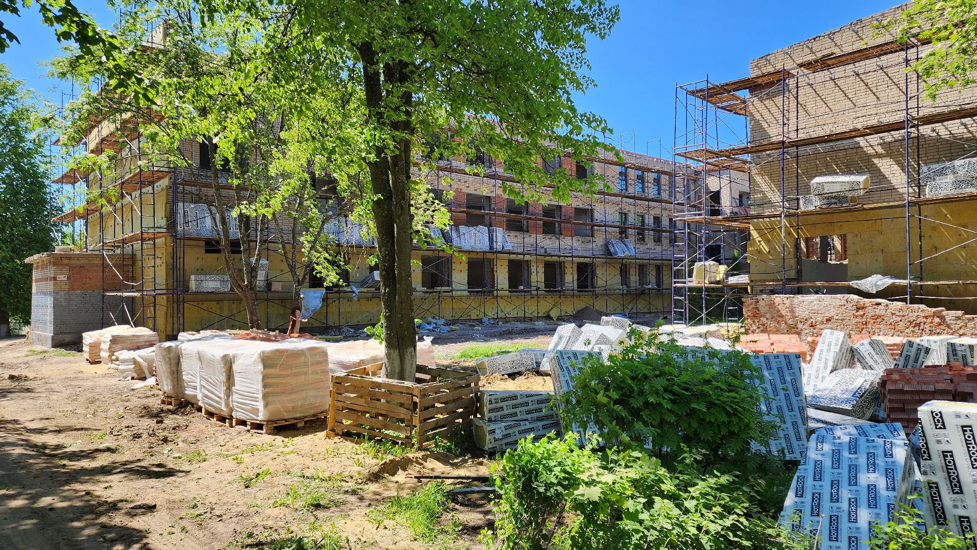 кашира, ожерелье, ремонт, капитальный ремонт школы, вентфасад, инженерные системы, благоустройство, детская площадка,