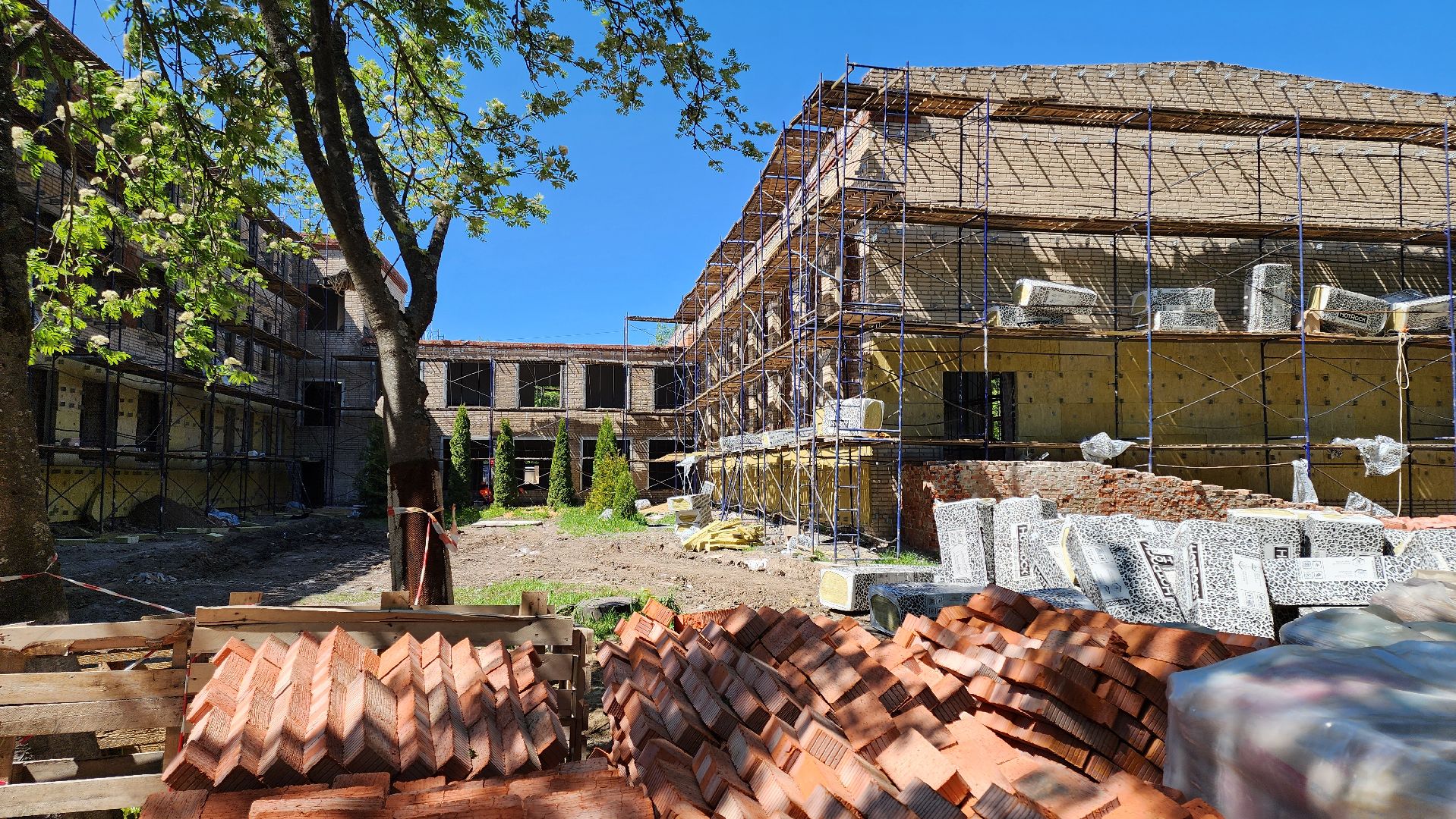 кашира, ожерелье, ремонт, капитальный ремонт школы, вентфасад, инженерные системы, благоустройство, детская площадка,