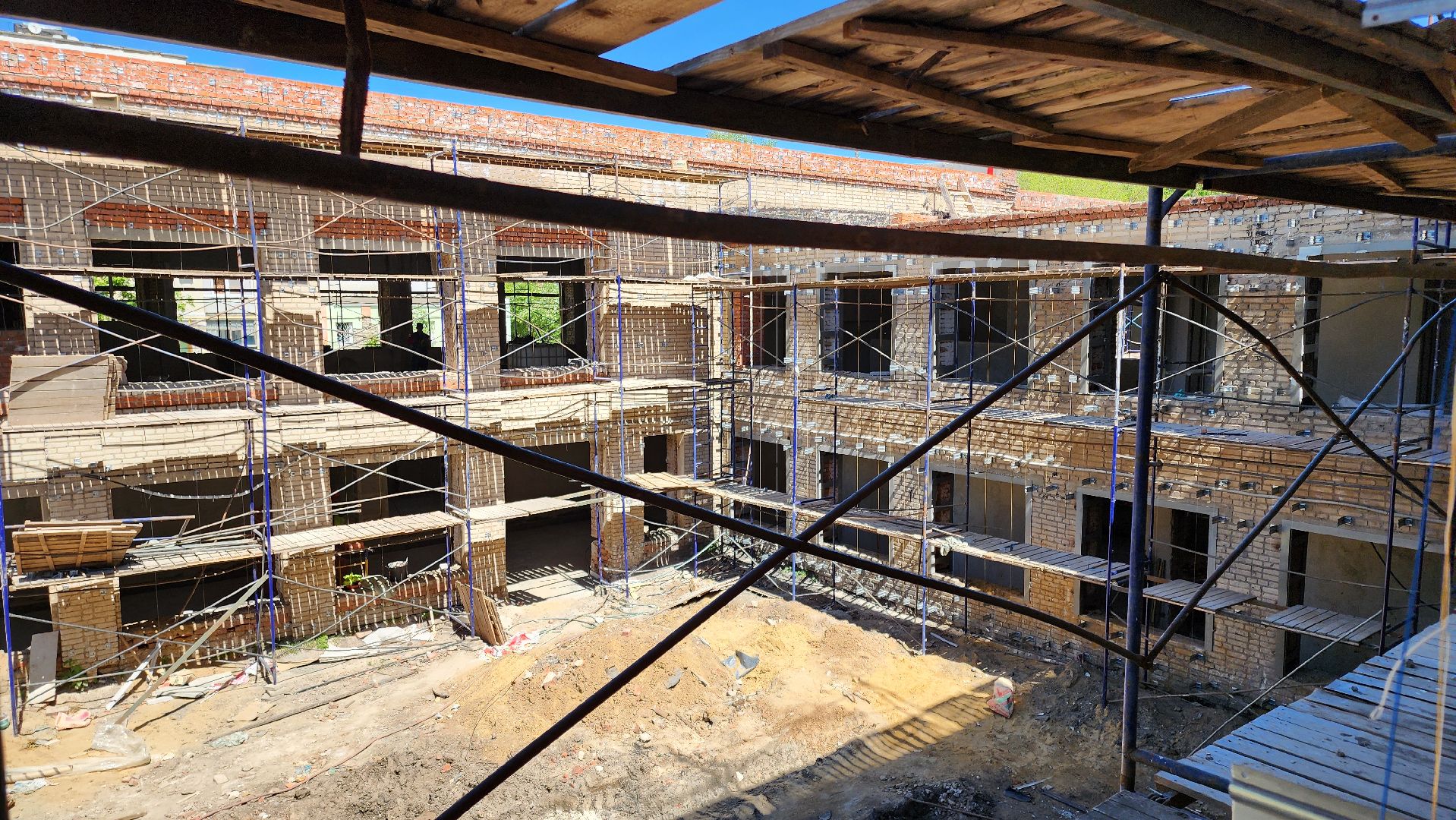 кашира, ожерелье, ремонт, капитальный ремонт школы, вентфасад, инженерные системы, благоустройство, детская площадка,