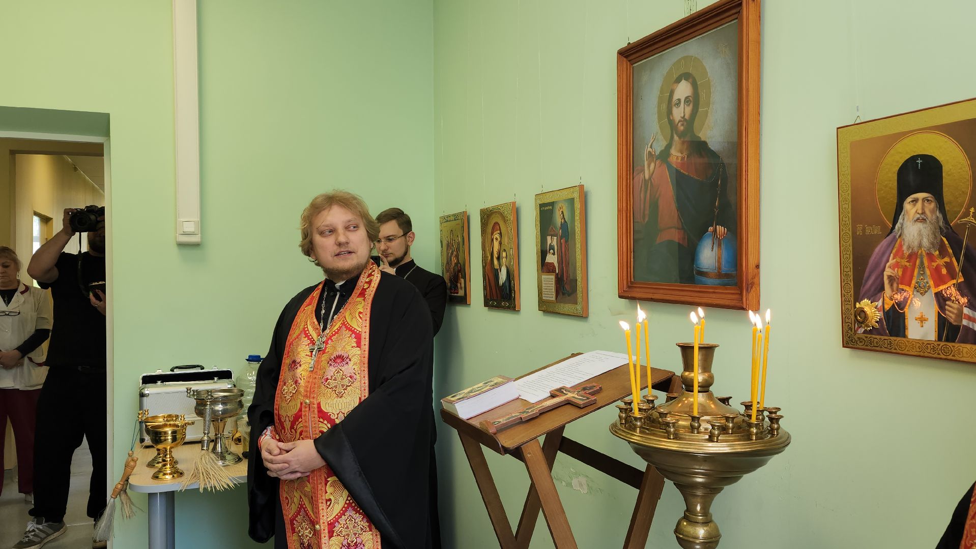 больница, священнослужители, Лосино-Петровский,